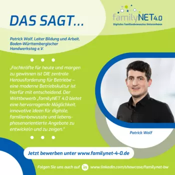 Patrick Wolf, Leiter Bildung und Arbeit, BWHT